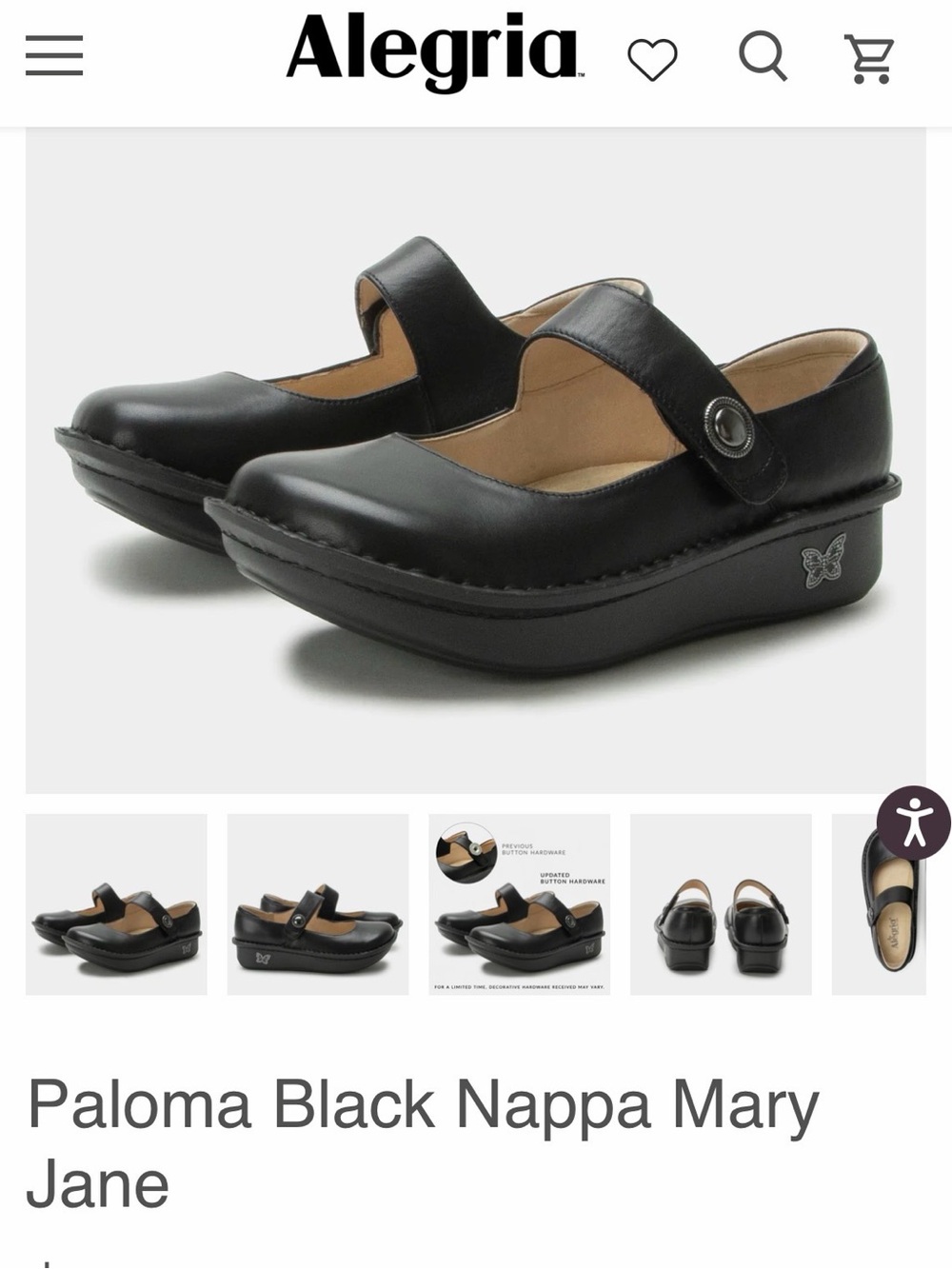 Alegria Paloma Mary Jane Black Nappa shoes women’s 37 us 6.5 comfort medical